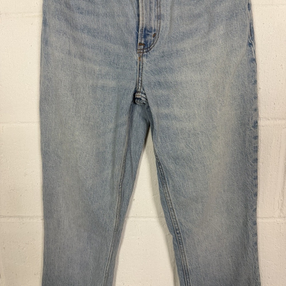 Abercrombie Fitch 90s Straight Ultra High Rise Women's Jeans Split Hem 24/00s - Picture 6 of 16